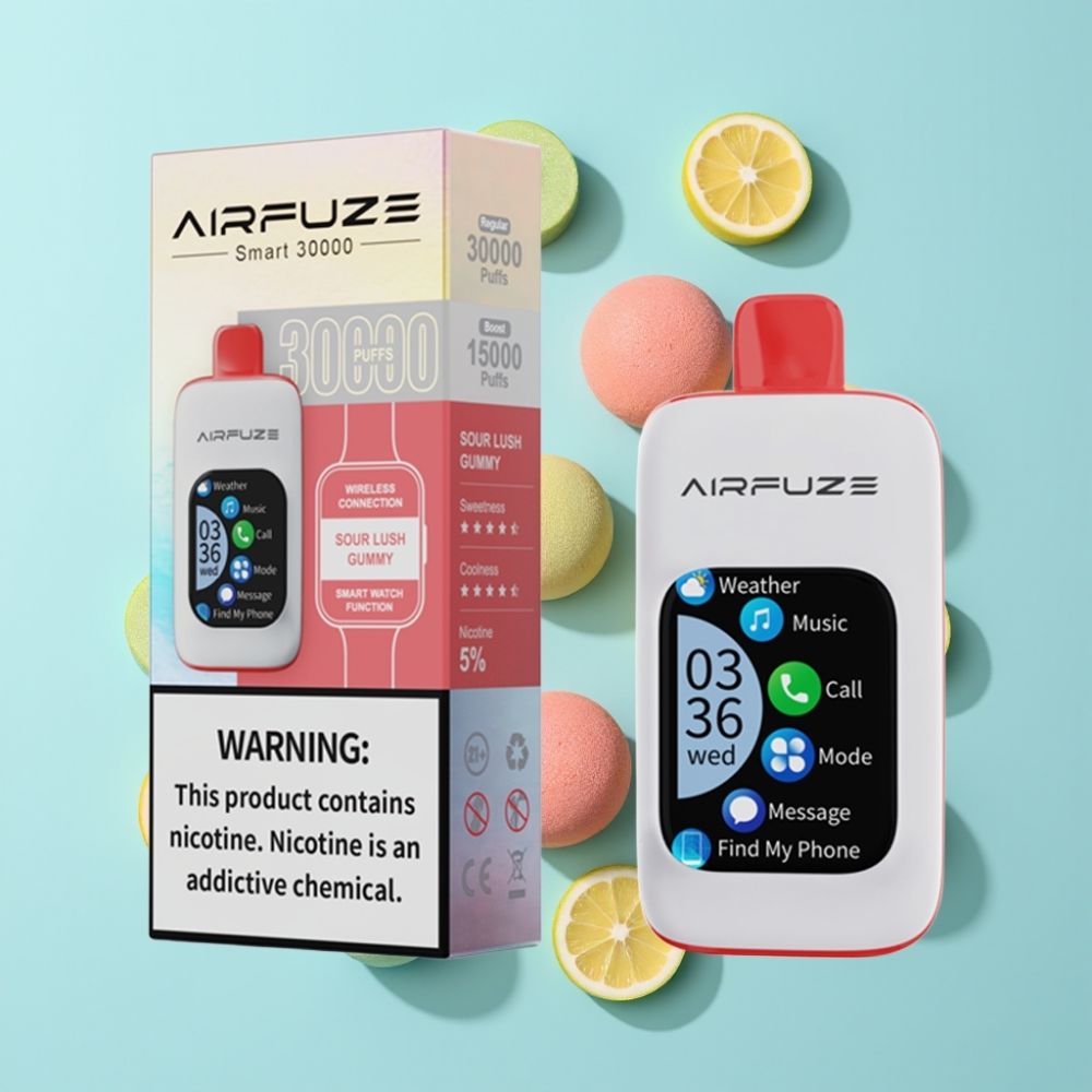 AirFuze Smart 30000 Puffs Disposable Pod Touch Display Sour Lush Gummy