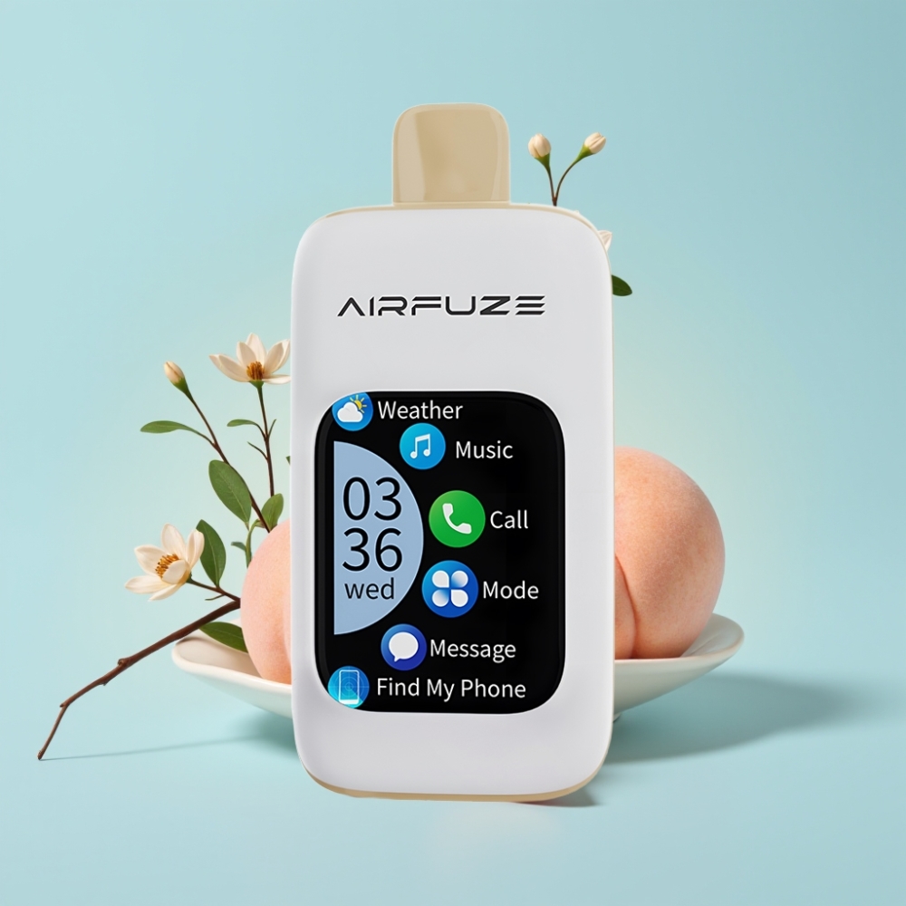 AirFuze Smart 30000 Puffs Disposable Pod with 2.01" Touch Screen & Type-C Juicy Peach