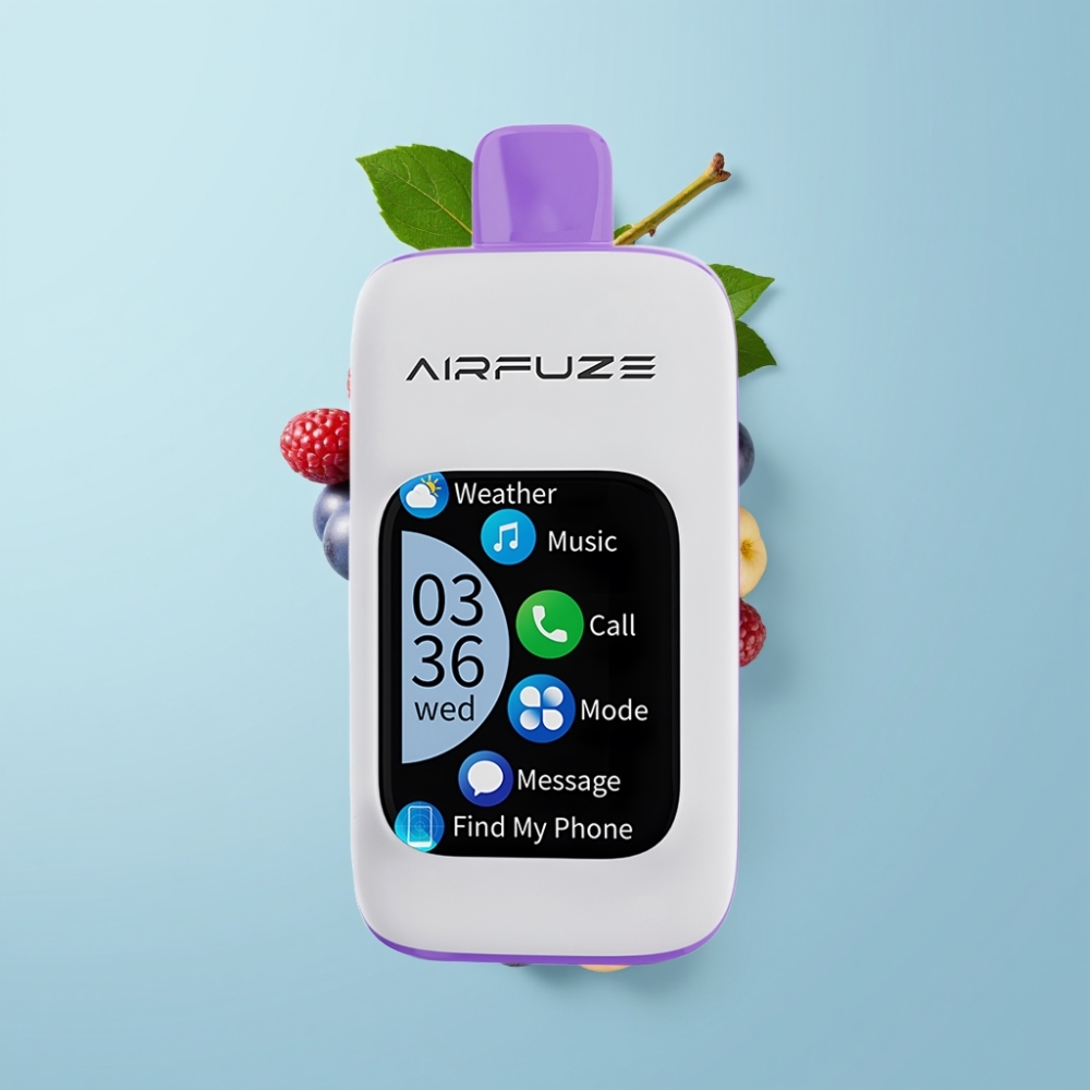 AirFuze Smart 30000 Puffs Disposable Vape Grape Burst with 2.01" Touch Screen & Type-C