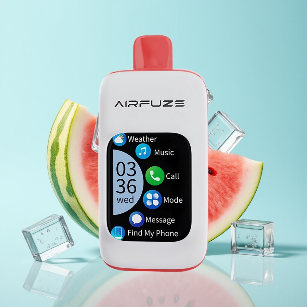 AirFuze Smart 30000 Puffs Disposable Vape Watermelon Ice with 2.01" Touch Screen & Type-C