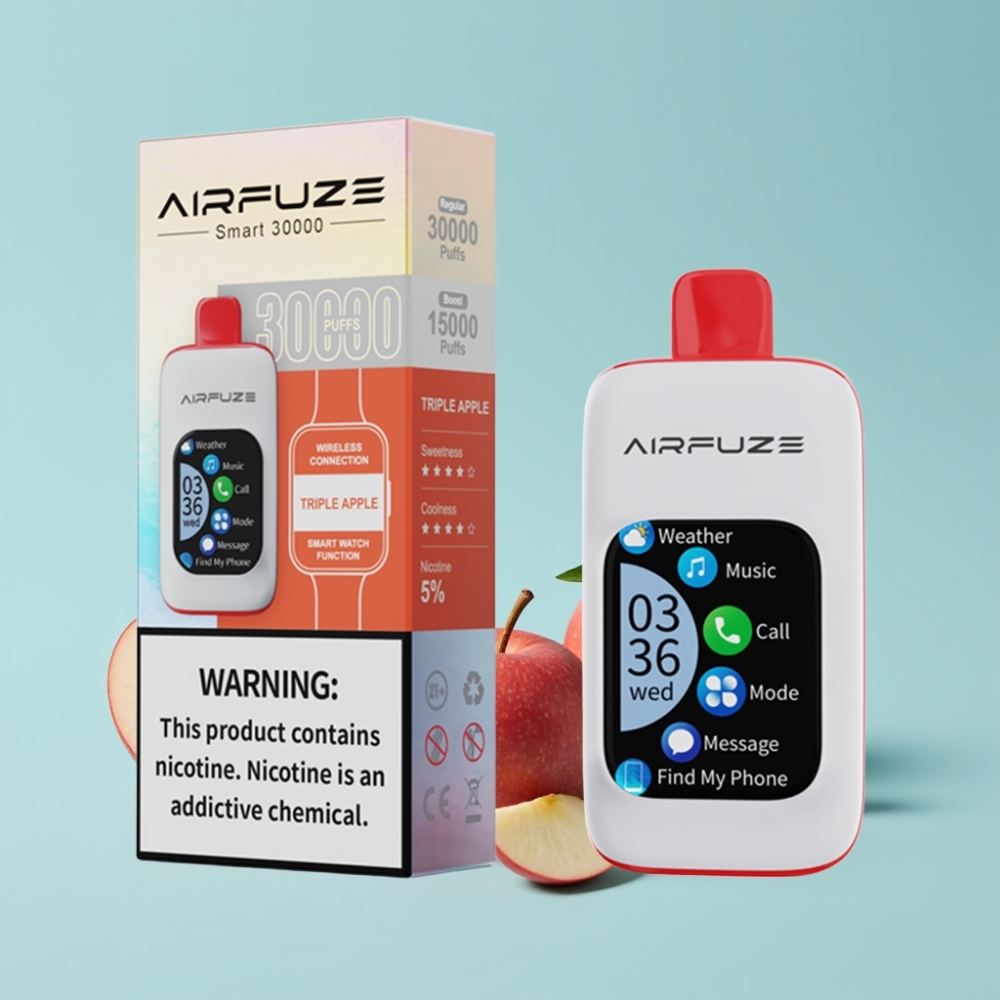 AirFuze Smart 30000 Triple Apple Touch Screen Disposable Pod