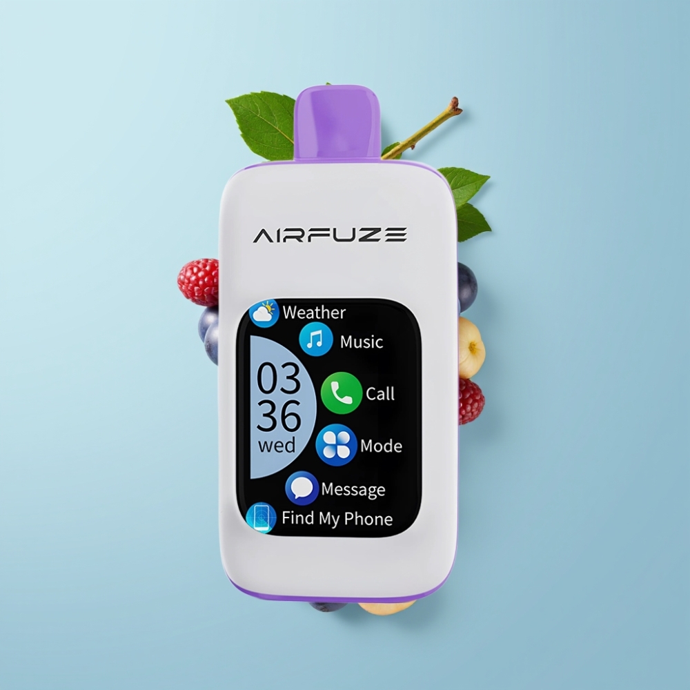 AirFuze Smart Pro 40000 Puffs Rechargeable Grape Burst Wireless Touch Screen