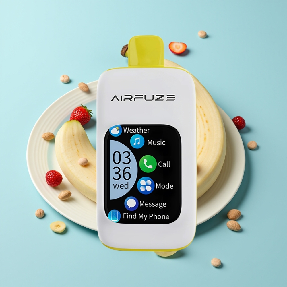 AirFuze Smart Pro 40000 Puffs Strawberry Banana Rechargeable 20ML Touch Screen Wireless