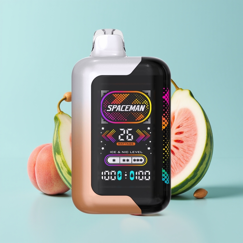SMOK SPACEMAN SP40000 Zero Nicotine Disposable Juicy Peach Watermelon 20ml 1000mAh 40000 Puffs