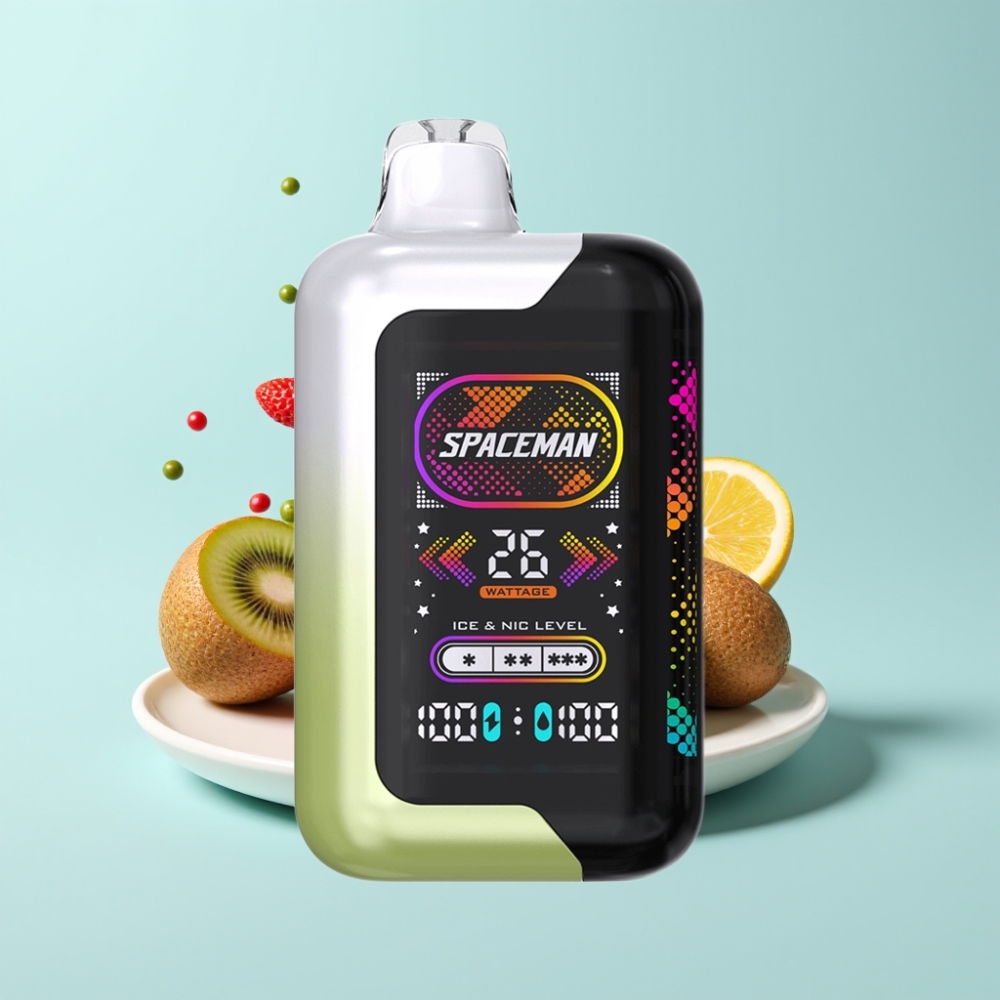 SMOK SPACEMAN SP40000 Zero Nicotine Disposable Strawberry Kiwi 20ml 1000mAh Dual Coil LED Screen
