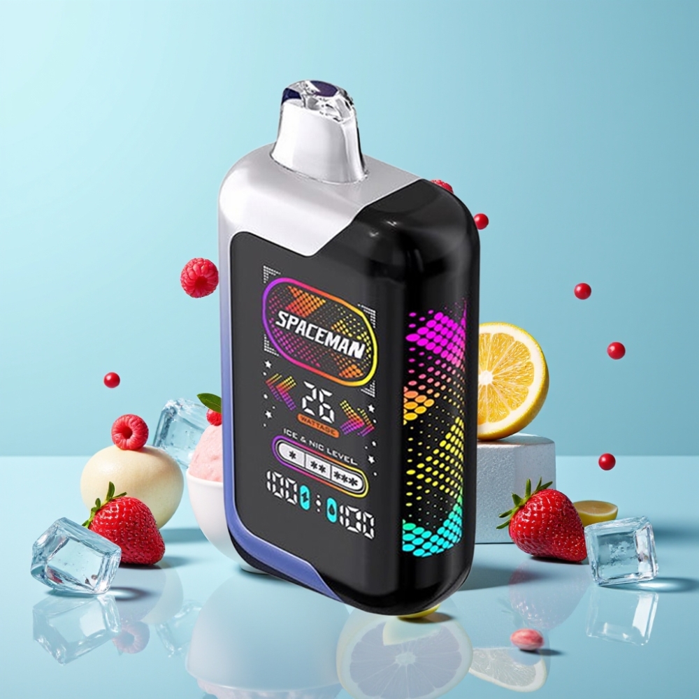 SMOK SPACEMAN SP40000 Zero Nicotine Disposable Vape Blue Razz Ice 20ml 1000mAh 40000 Puffs