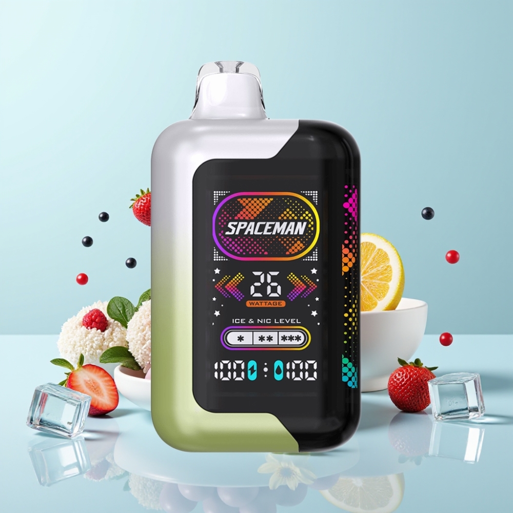 SMOK SPACEMAN SP40000 Zero Nicotine Disposable Vape White Grape Ice 20ml 1000mAh