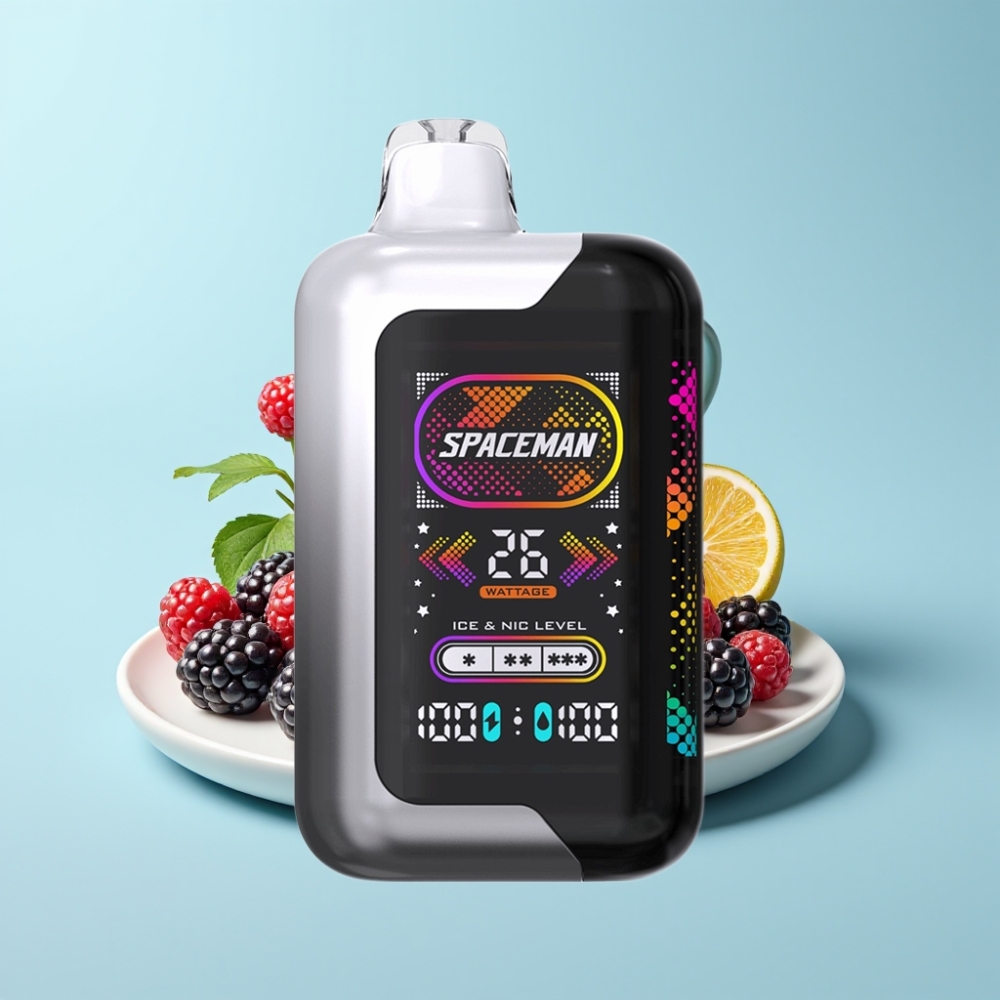 SMOK Spaceman SP40000 Zero Nicotine Disposable Vape Blackberry Razz 20mL 1000mAh Dual Coil